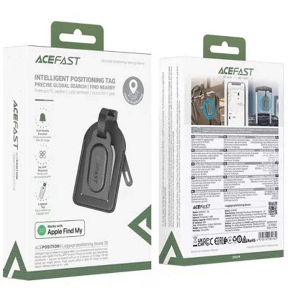 Acefast SmartTag Luggage S5 for iOS Series, Black