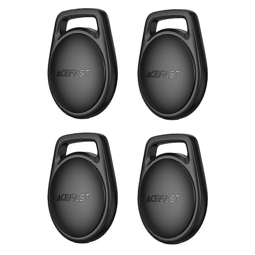 Acefast SmartTag S2 per serie iOS, Set 4 pezzi, Nero