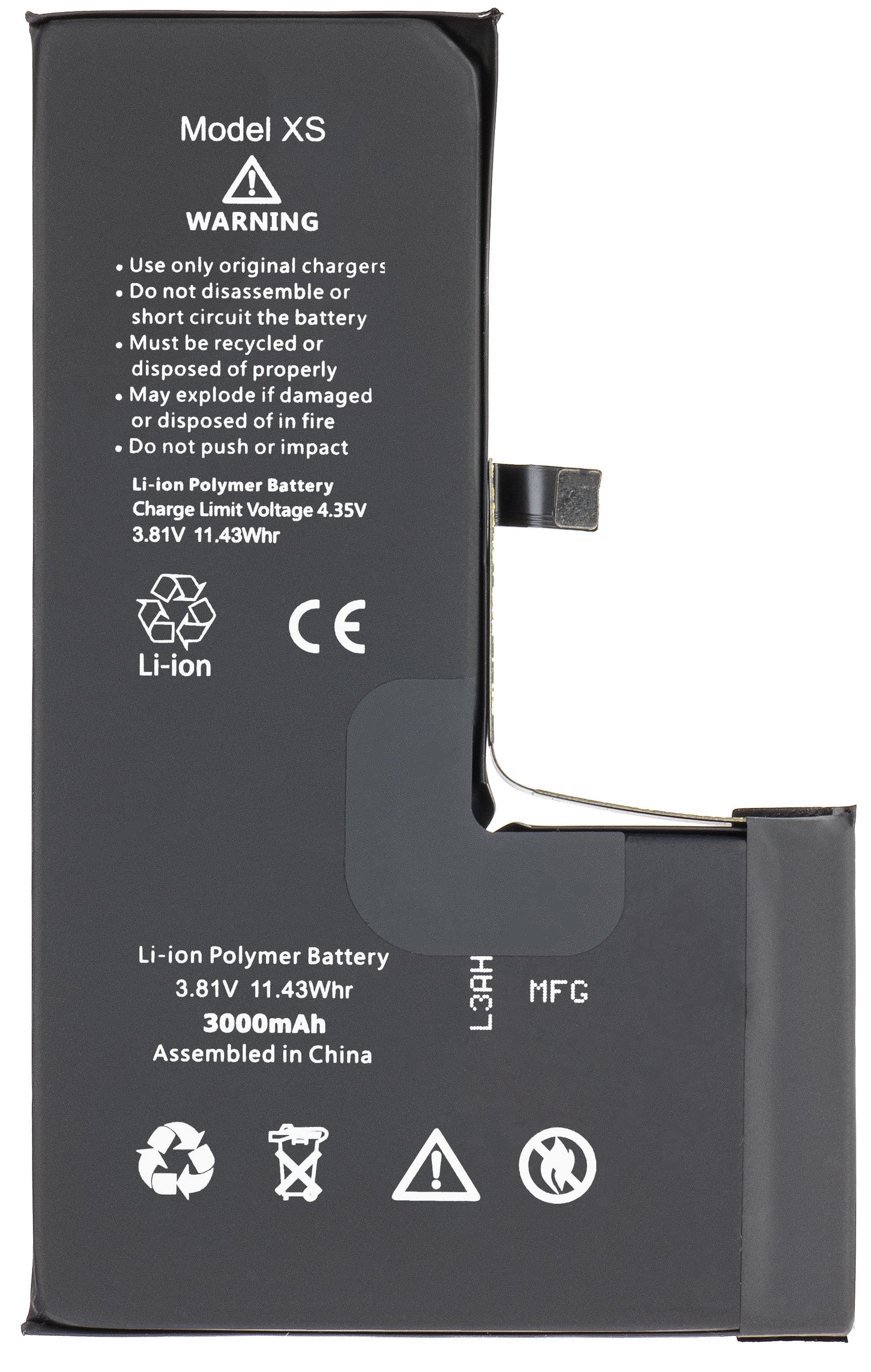 Batteria Apple iPhone XS, Alta Capacità