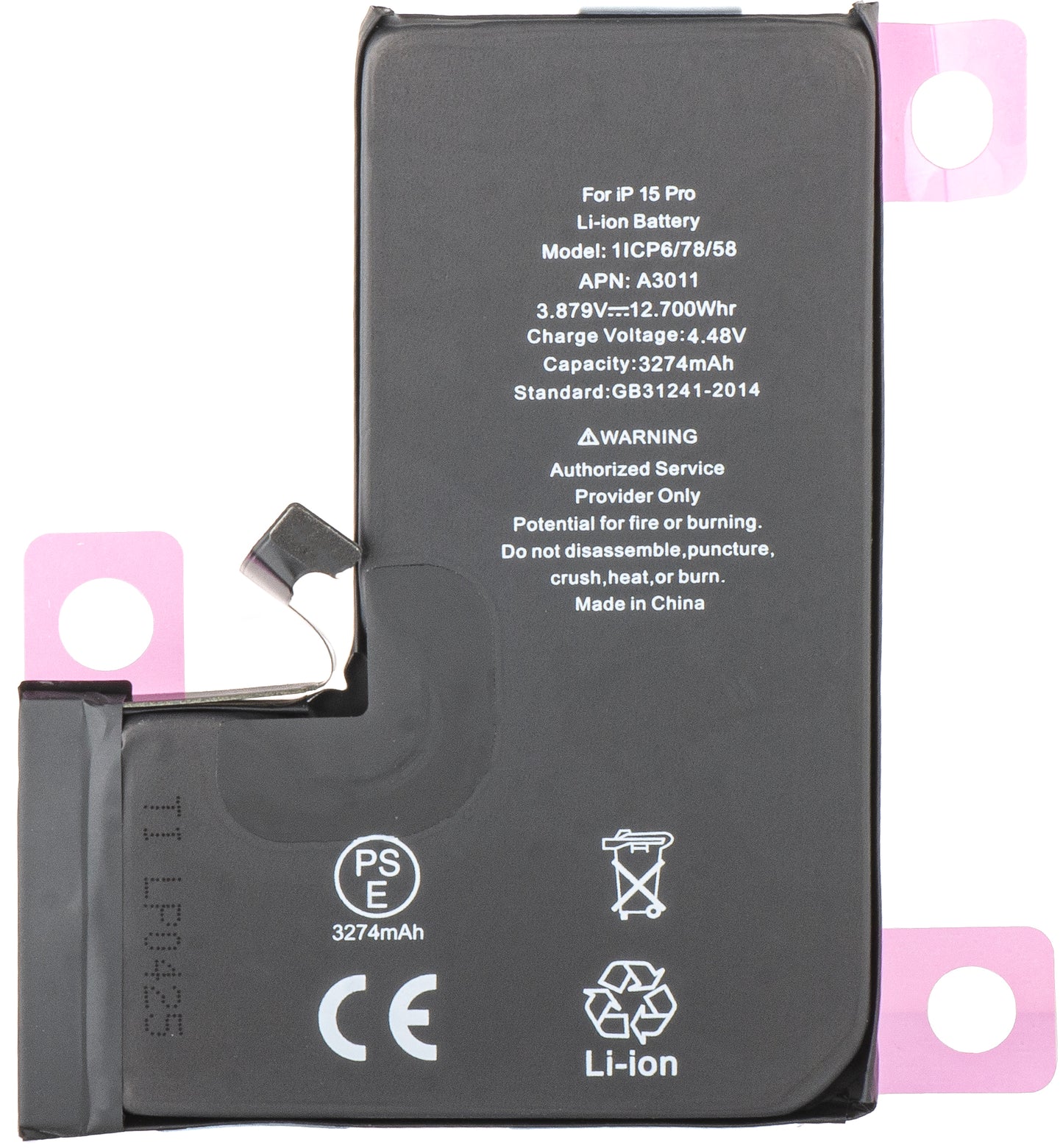 Batteria per Apple iPhone 15 Pro, Diagnostica