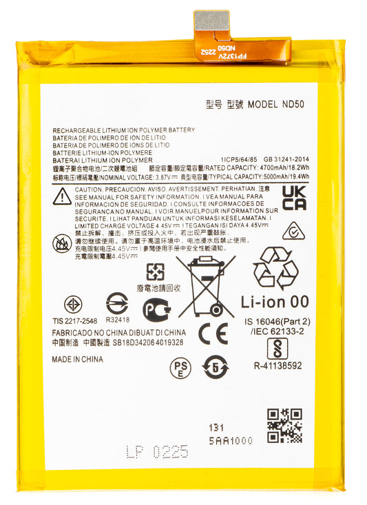 Batteria per Motorola Moto G42 / G31, ND50