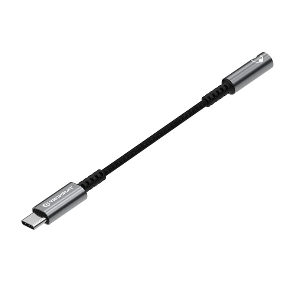 Adattatore Audio USB-C - 3.5mm Techsuit AC14 SonicPiX, Grigio