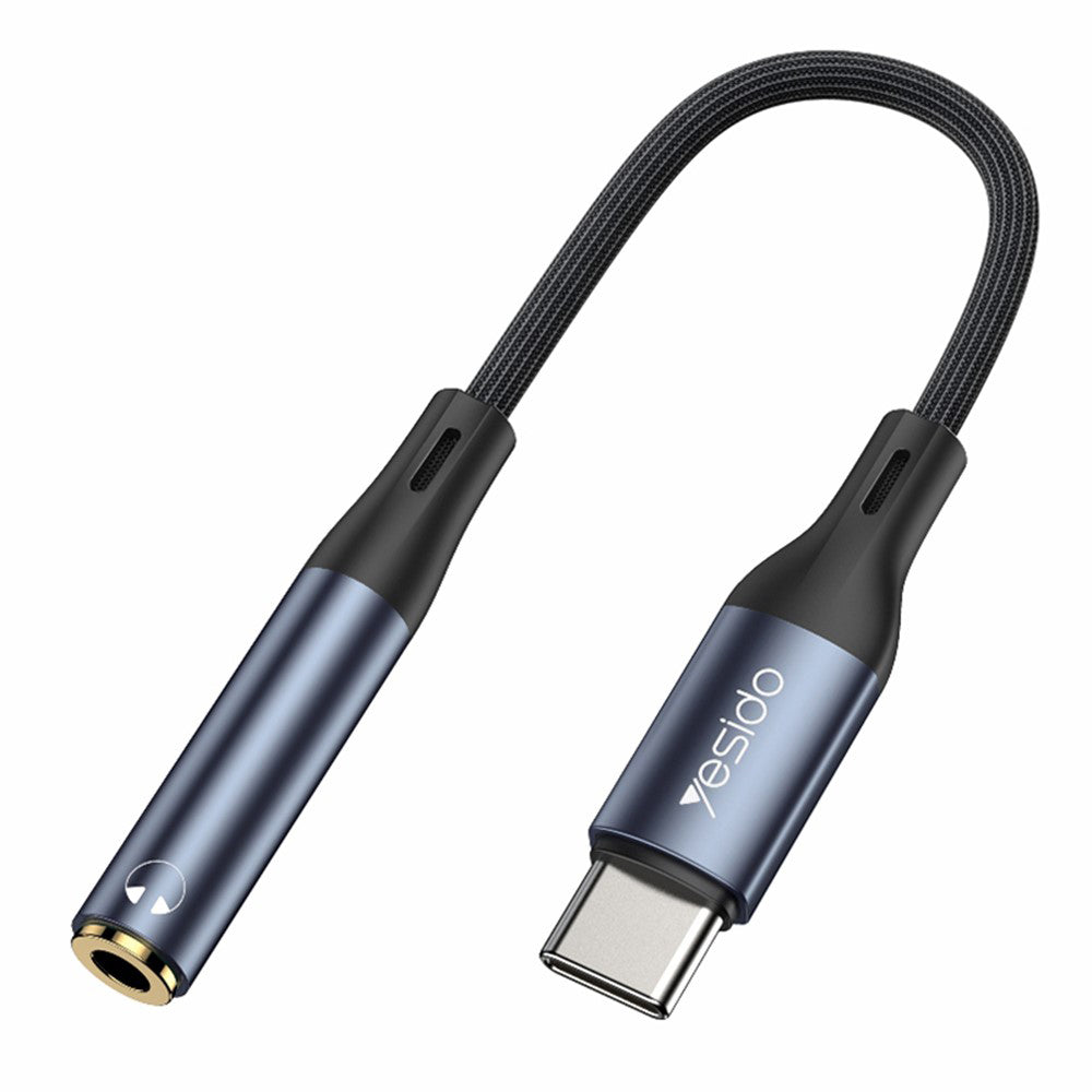 Adattatore Audio USB-C - 3.5mm Yesido YAU38, Nero