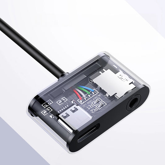 Adattatore audio USB-C - 3,5 mm / USB-C UGREEN CM193, Grigio