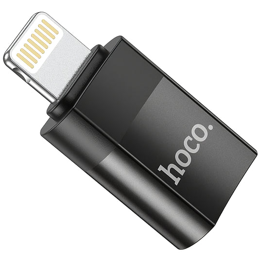 Adattatore dati e ricarica USB-C - Lightning HOCO UA17, nero