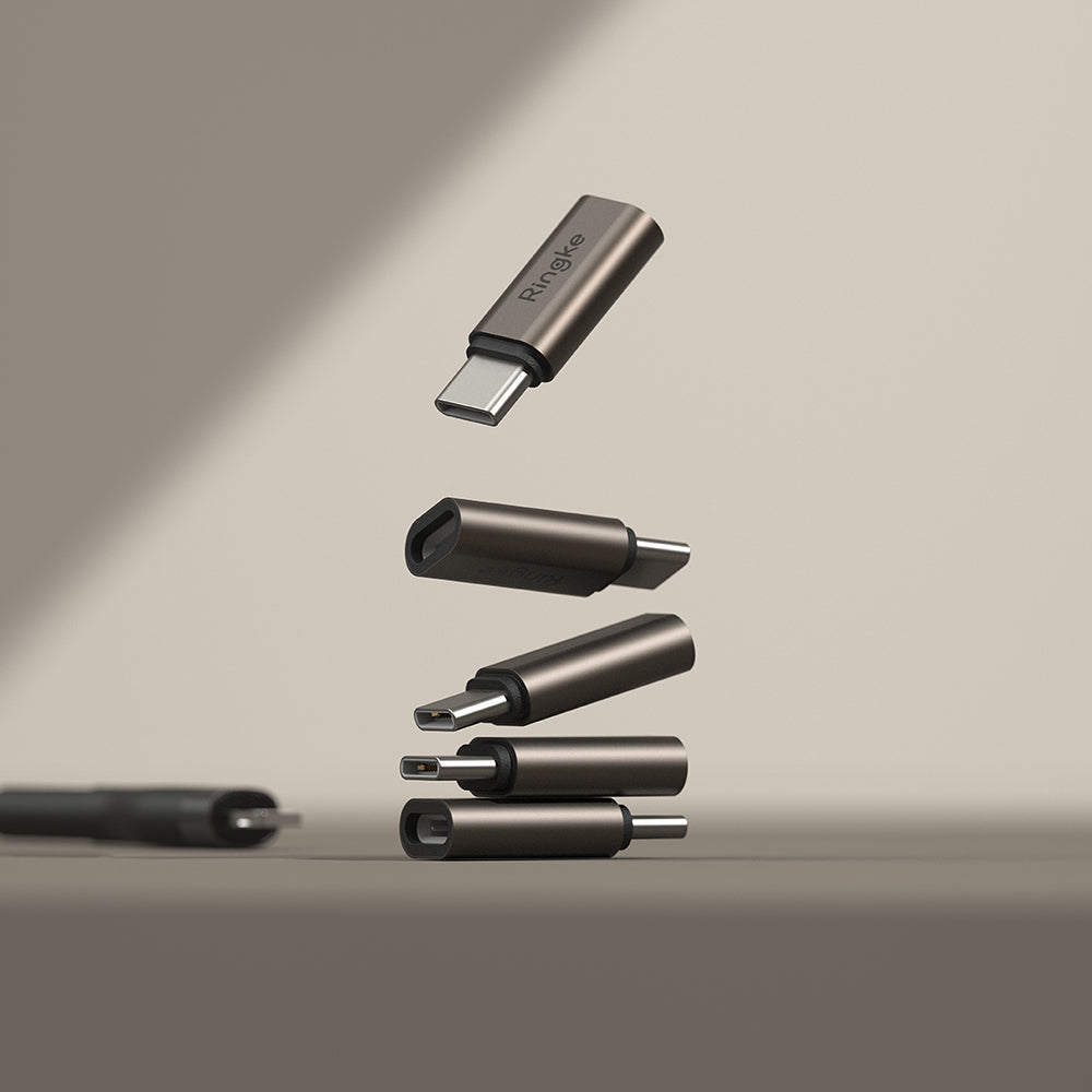 Adattatore Dati e Ricarica Lightning - USB-C Ringke, Marrone, Set 2 pezzi