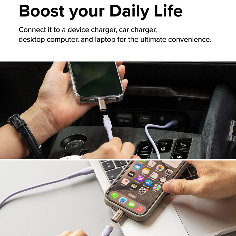 Adattatore Dati e Ricarica Lightning - USB-C Ringke, Marrone, Set 2 pezzi