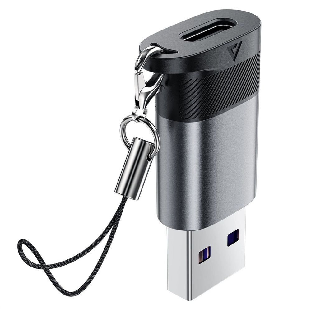 Adattatore Dati e Ricarica USB-C - USB-A Acefast J8, Grigio