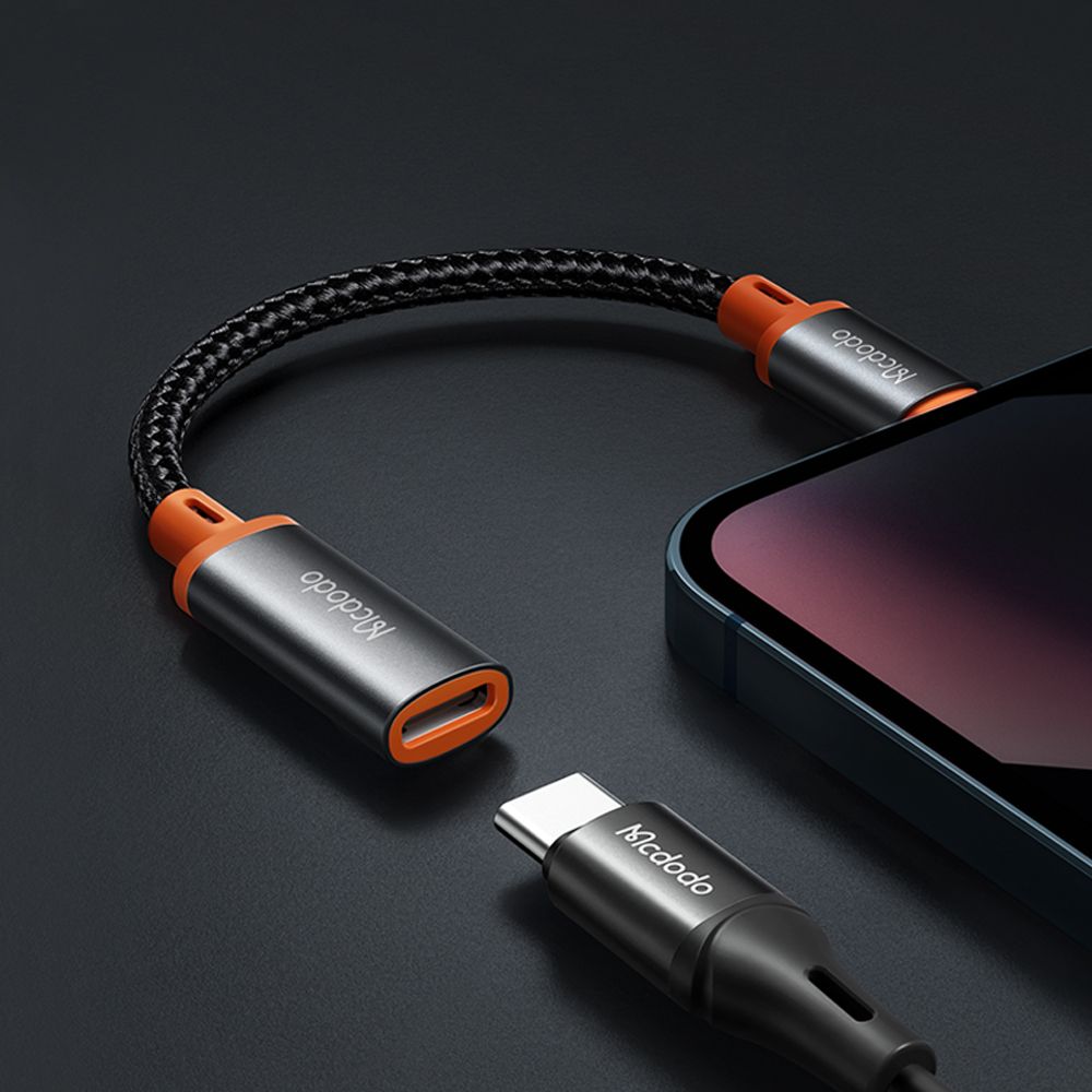 USB-C to Lightning Data and Charging Adapter McDodo CA-1440, Black
