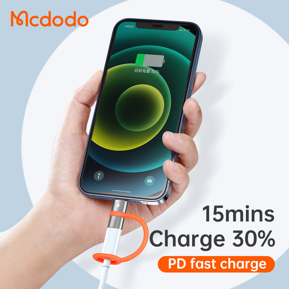 Adattatore Dati e Ricarica USB-C - Lightning McDodo OT-0510, Grigio
