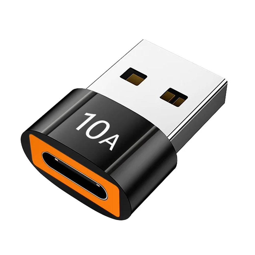 Adattatore Dati e Ricarica USB-C - USB-A Techsuit A7 HyperPort, Nero Arancione