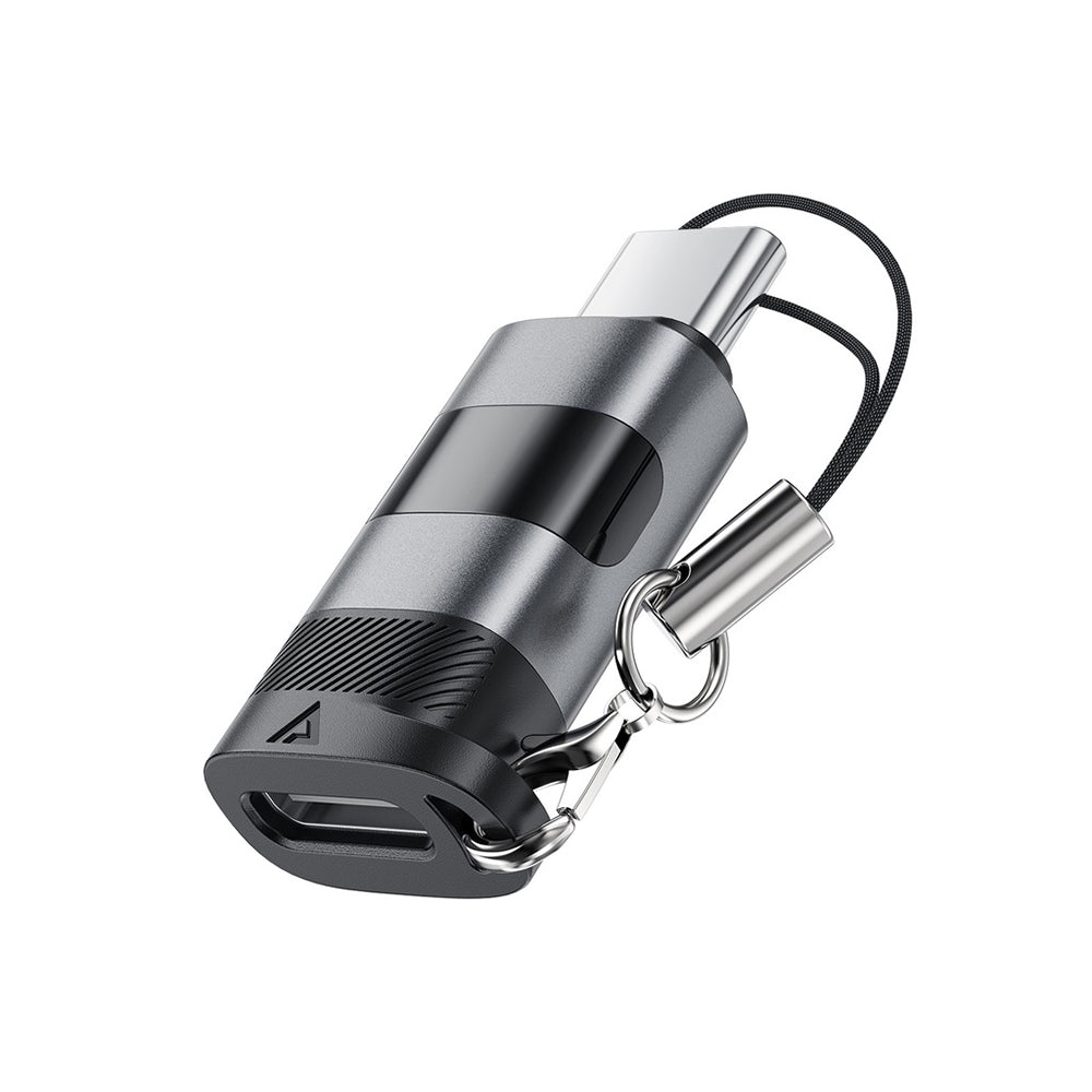 Adattatore Dati e Ricarica USB-C - USB-C Acefast J9 Display, Grigio