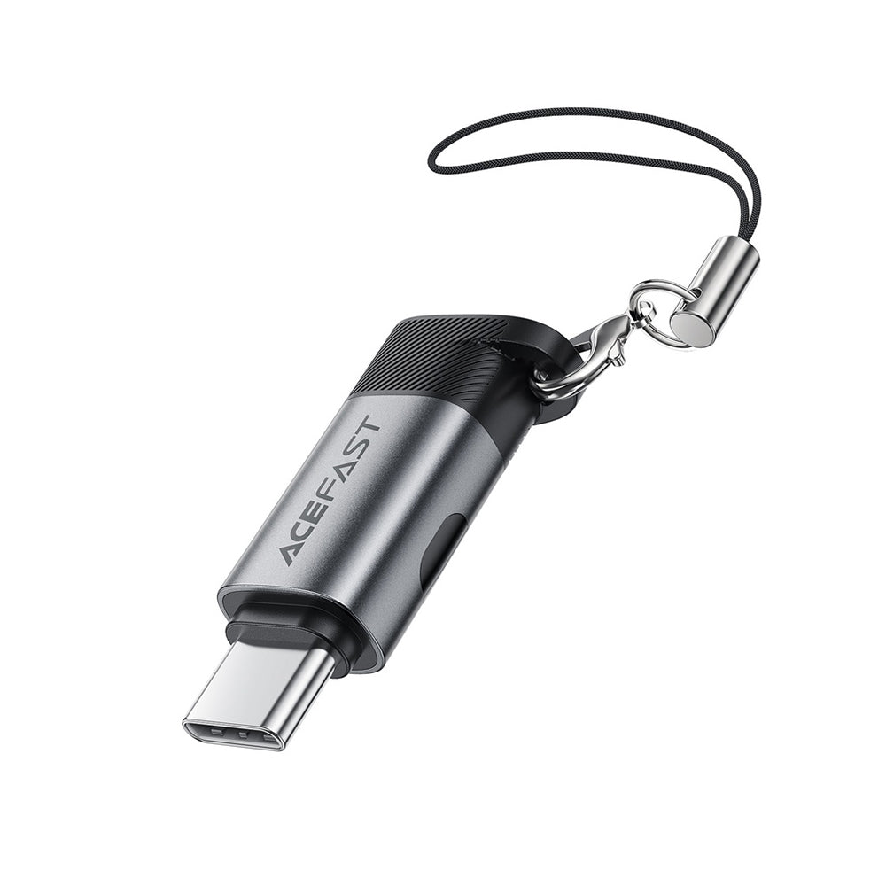 Adattatore Dati e Ricarica USB-C - USB-C Acefast J9 Display, Grigio