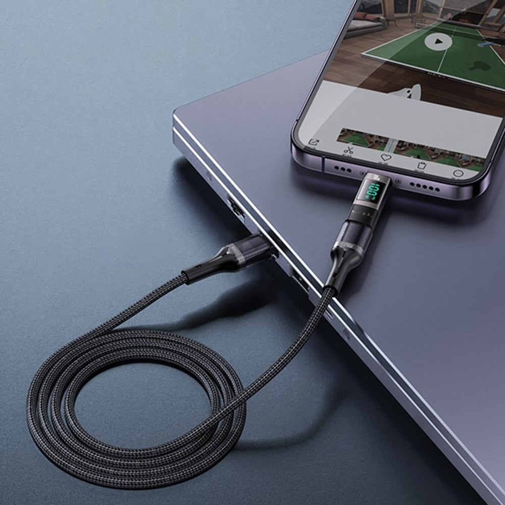Adattatore Dati e Ricarica USB-C - USB-C Yesido GS24 Display, Grigio