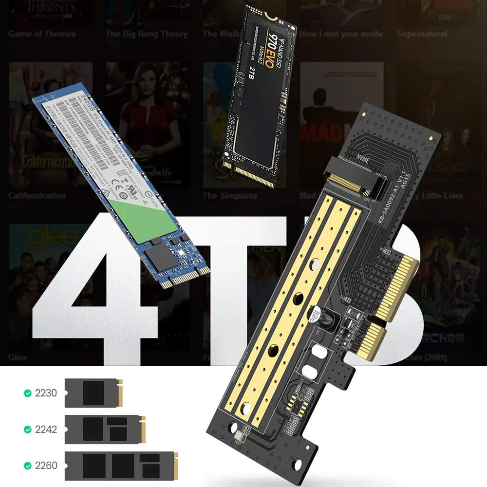 Adattatore Interfaccia SSD UGREEN CM302 (70503), NVMe M.2 - PCIe 3.0 X4