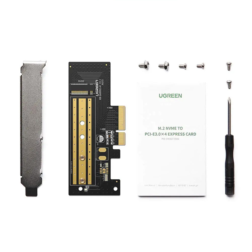 Adattatore Interfaccia SSD UGREEN CM302 (70503), NVMe M.2 - PCIe 3.0 X4