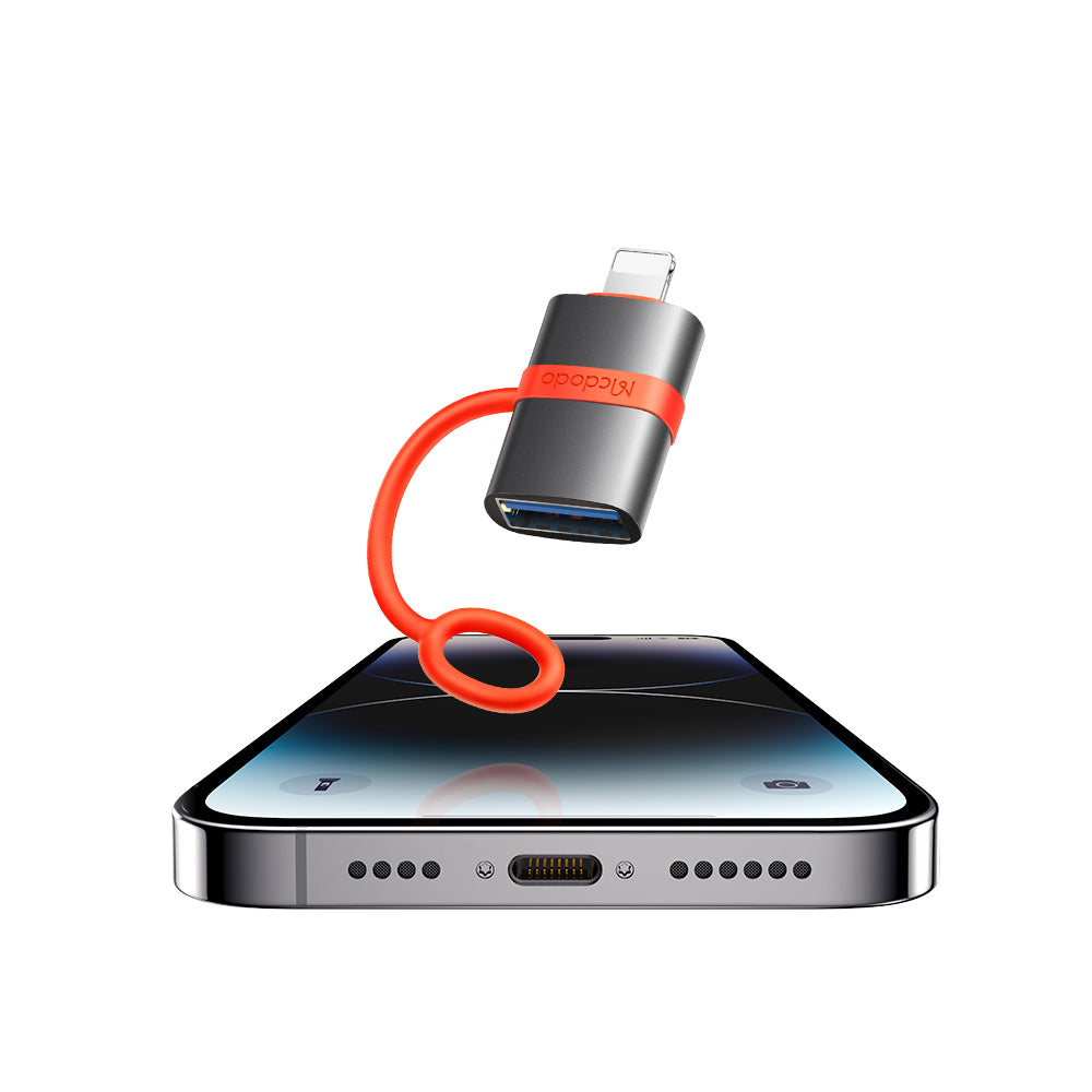 Adattatore OTG Lightning - USB-A McDodo OT-2600, Grigio
