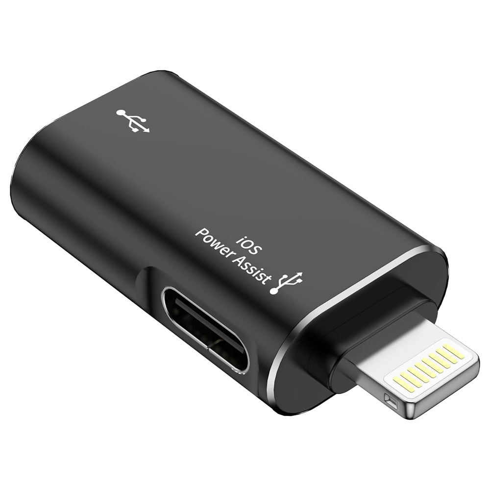 Adattatore OTG Lightning - USB-A Techsuit A18 AluVoltX, Nero
