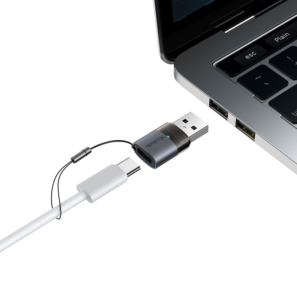 Adattatore Dati e Ricarica USB-C - USB-A McDodo OT-7580, Nero