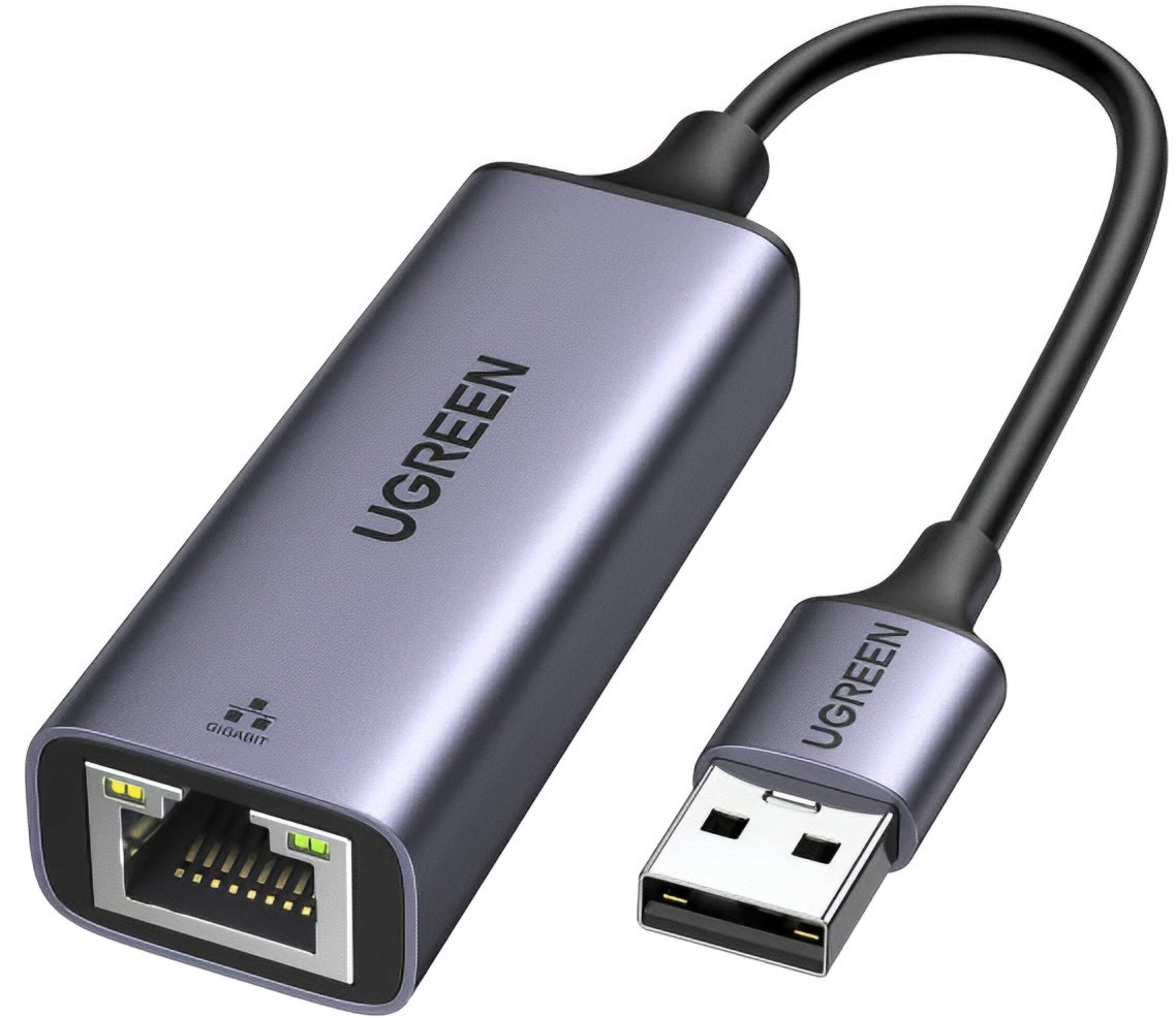 Scheda di Rete UGREEN CM209, RJ45, USB, Grigio