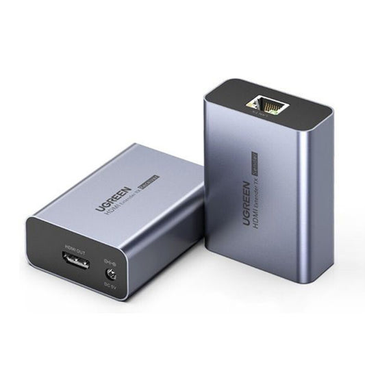 Adattatore Video UGREEN CM455 (20519EU), HDMI - RJ45, 1080P, Grigio