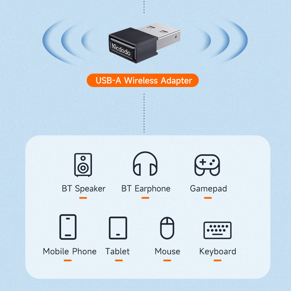 McDodo OT-1580 Wireless Adapter, Black