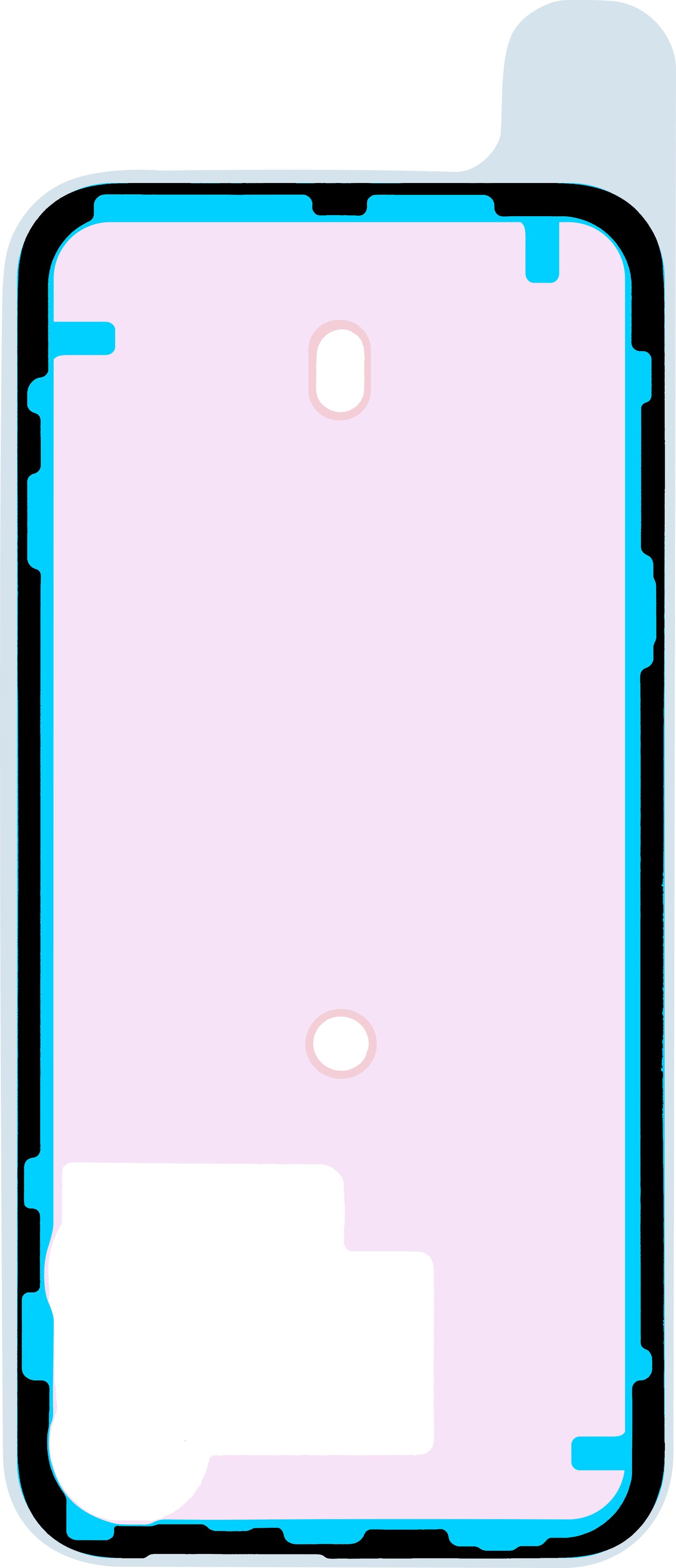 Adesivo Coperchio Batteria Apple iPhone 15 Pro Max, Service Pack 923-09191