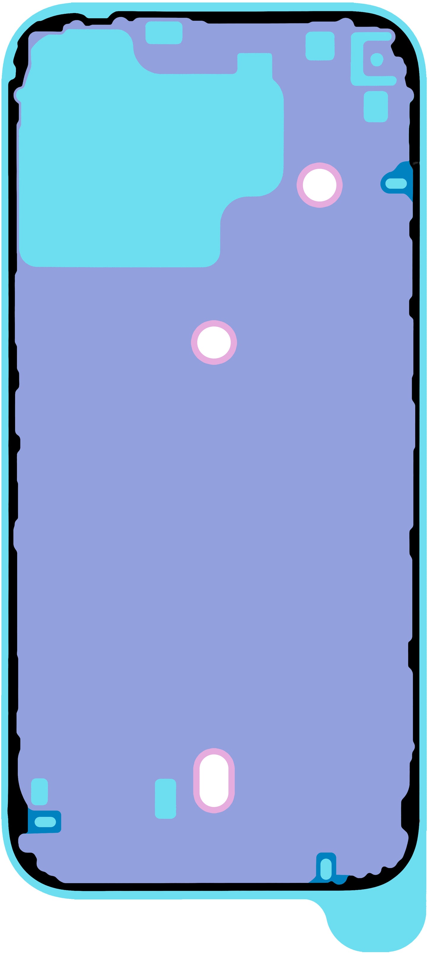 Adesivo Coperchio Batteria Apple iPhone 16 Pro Max, Service Pack 923-11072