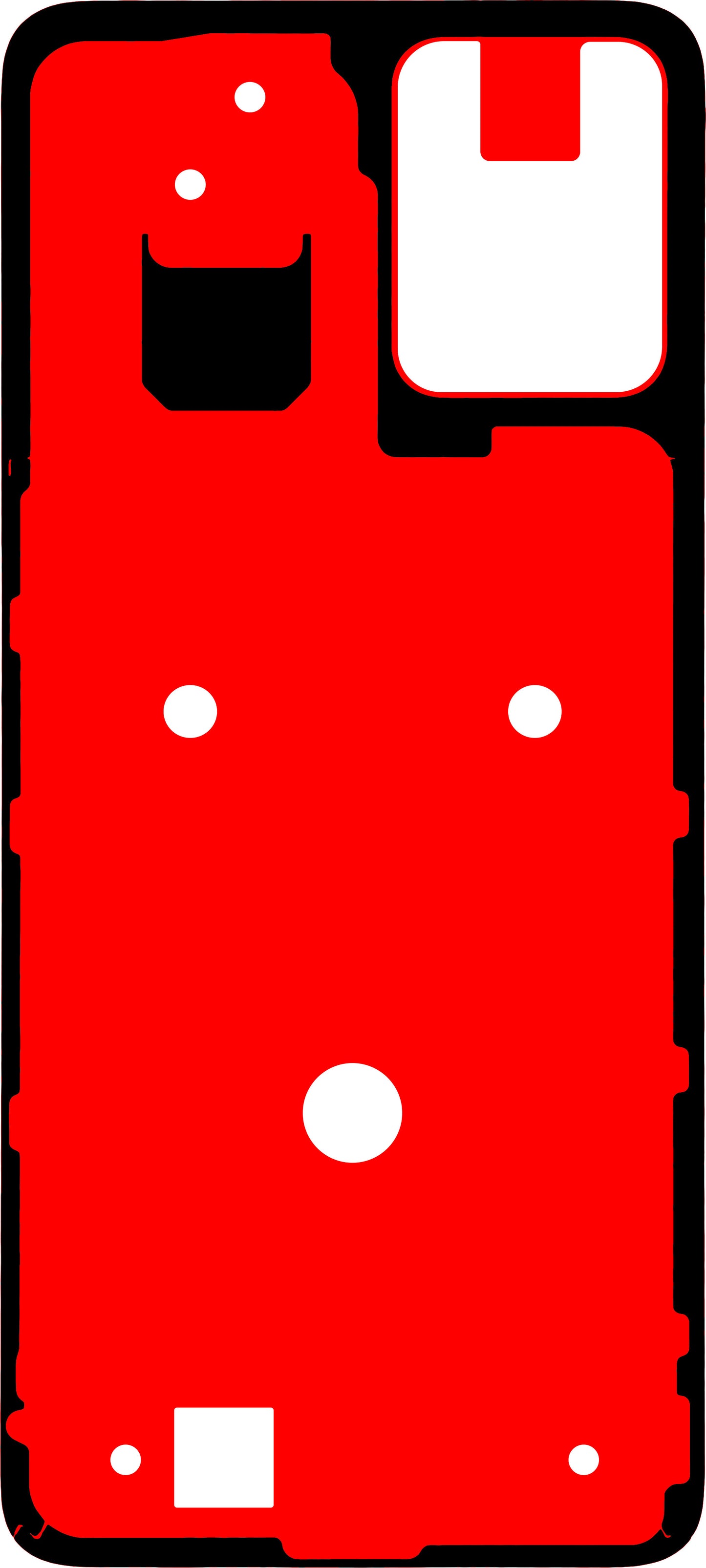 Adesivo Coperchio Batteria Motorola Moto G13, Service Pack 5D78C22490