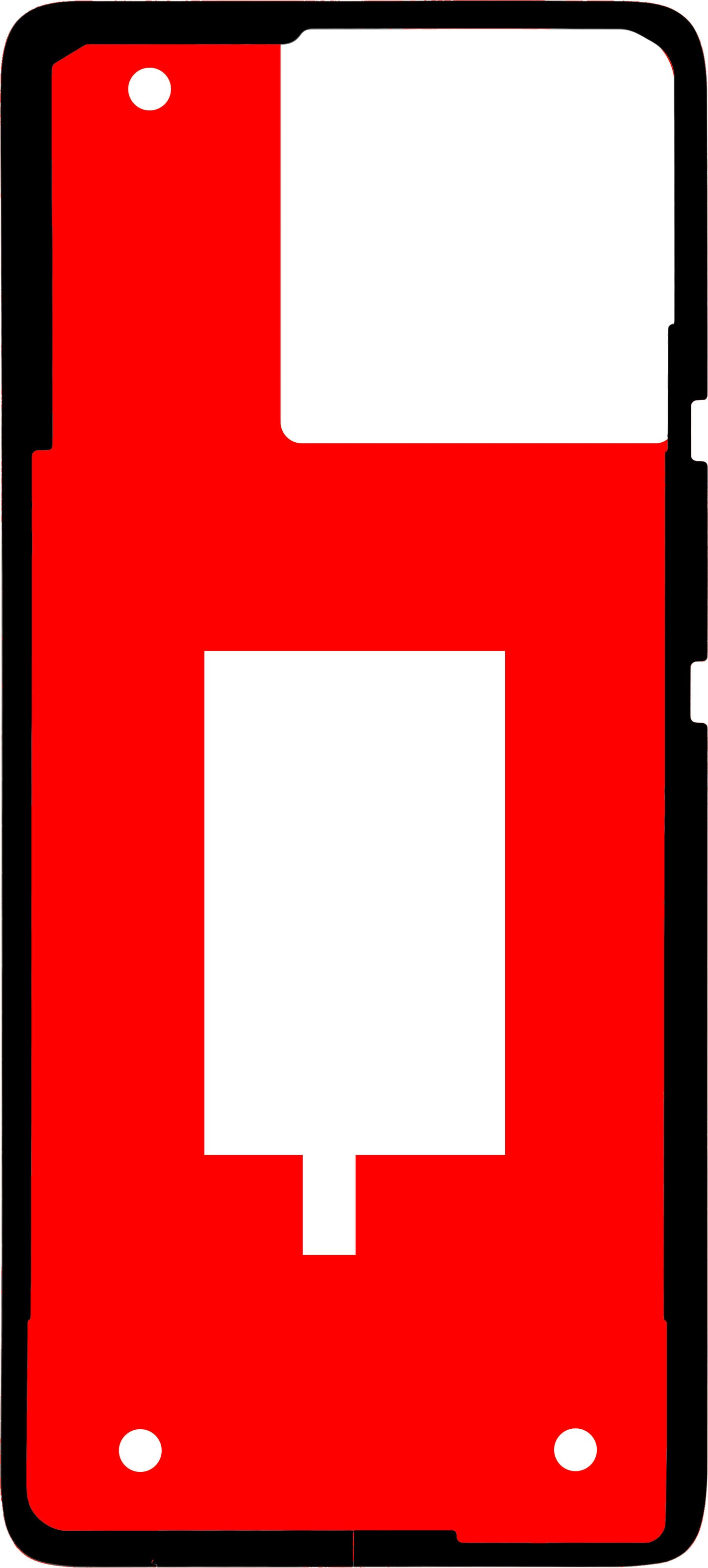 Adesivo Coperchio Batteria Motorola Edge 40, Materiale PMMA, Service Pack 5D78C22707