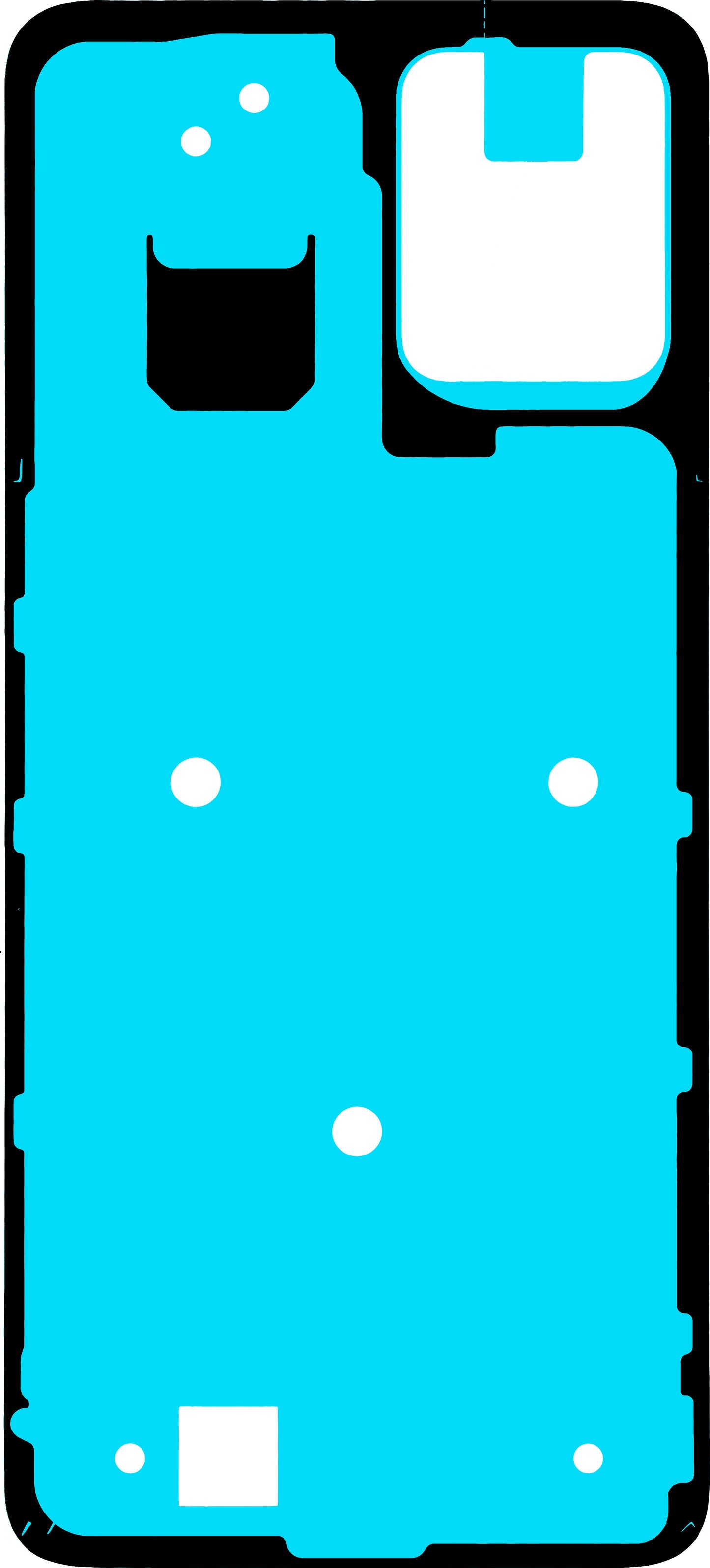 Adesivo Coperchio Batteria Motorola Moto G23, Service Pack 5D78C22491