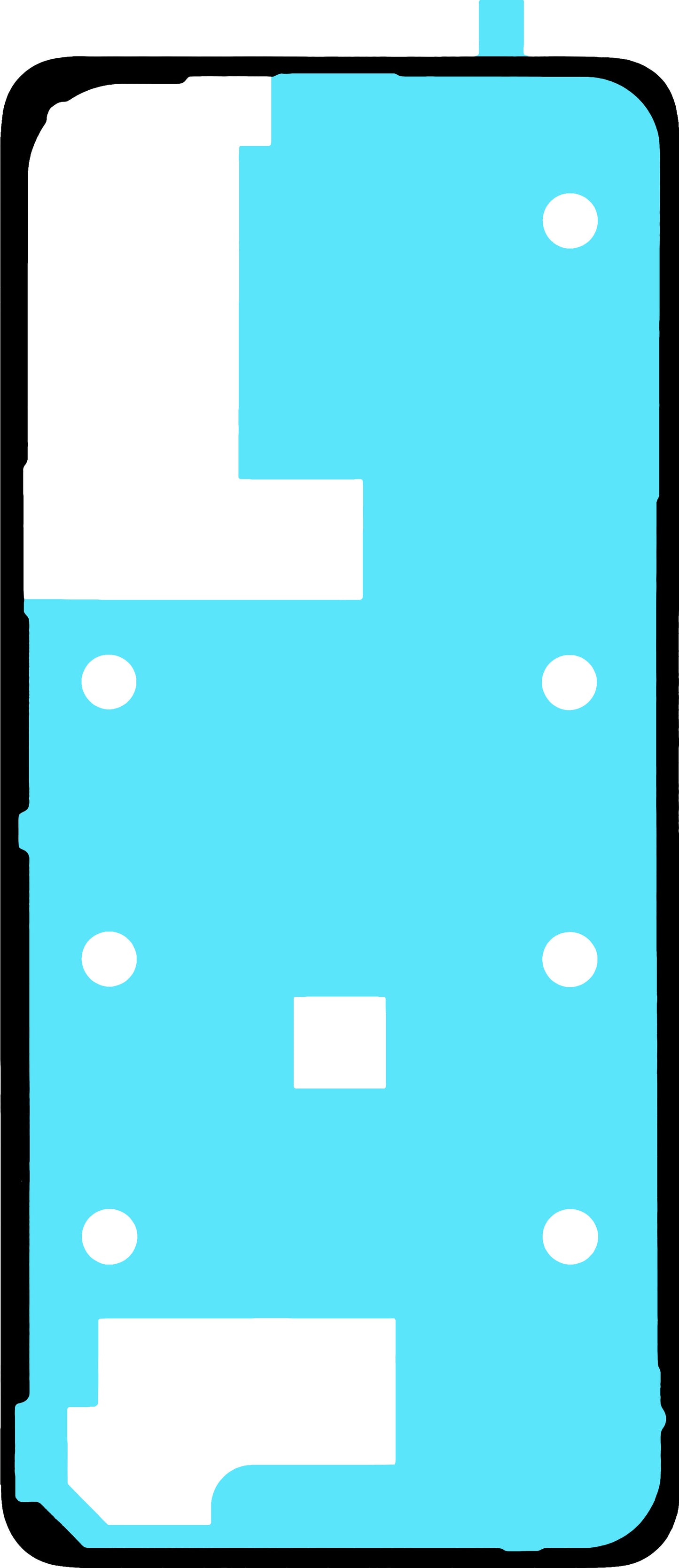 Adesivo Coperchio Batteria Realme C65, Service Pack 612717000376