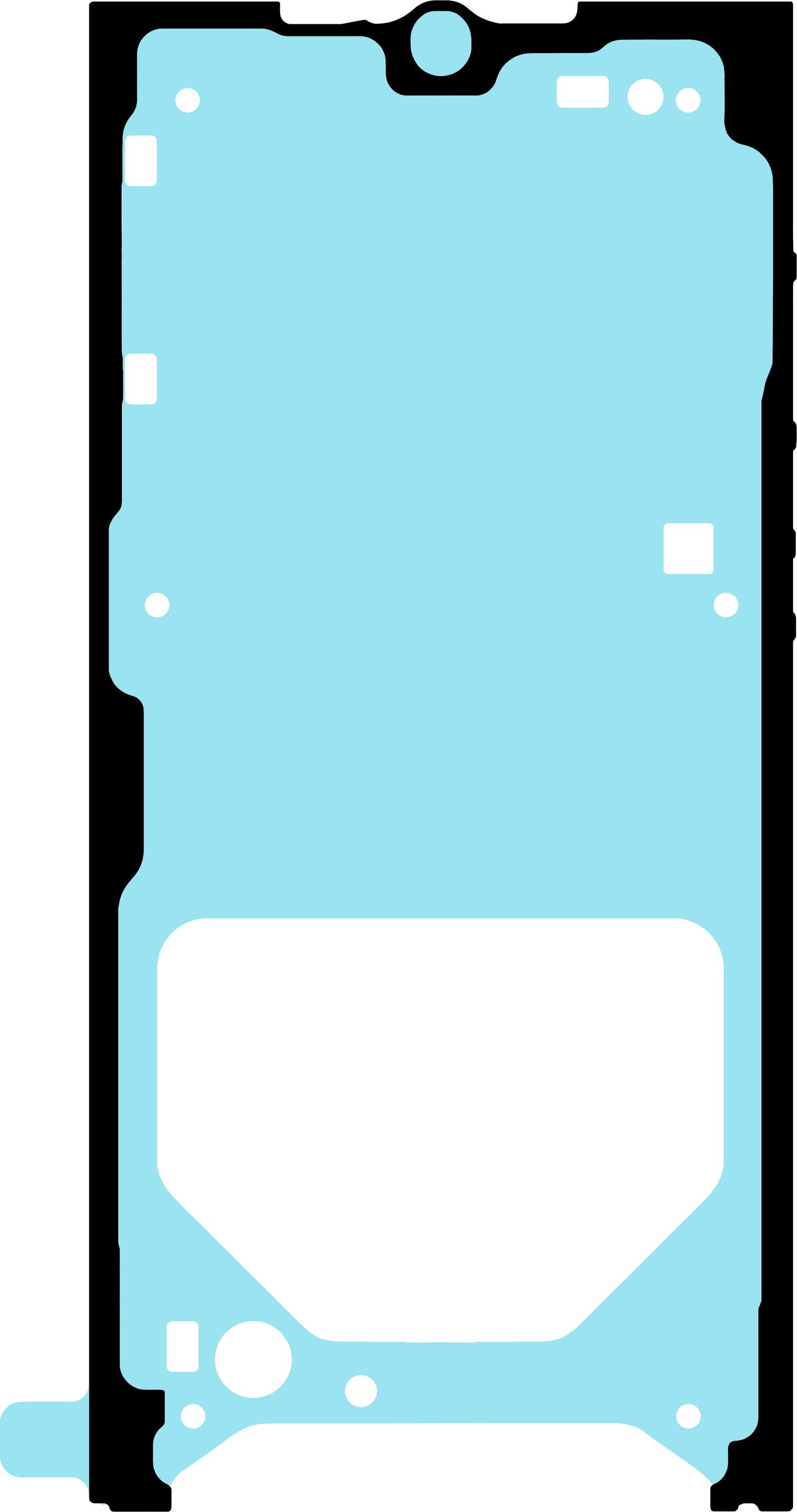 Adesivo Display Samsung Galaxy S22 Ultra 5G S908, Service Pack GH02-23303A