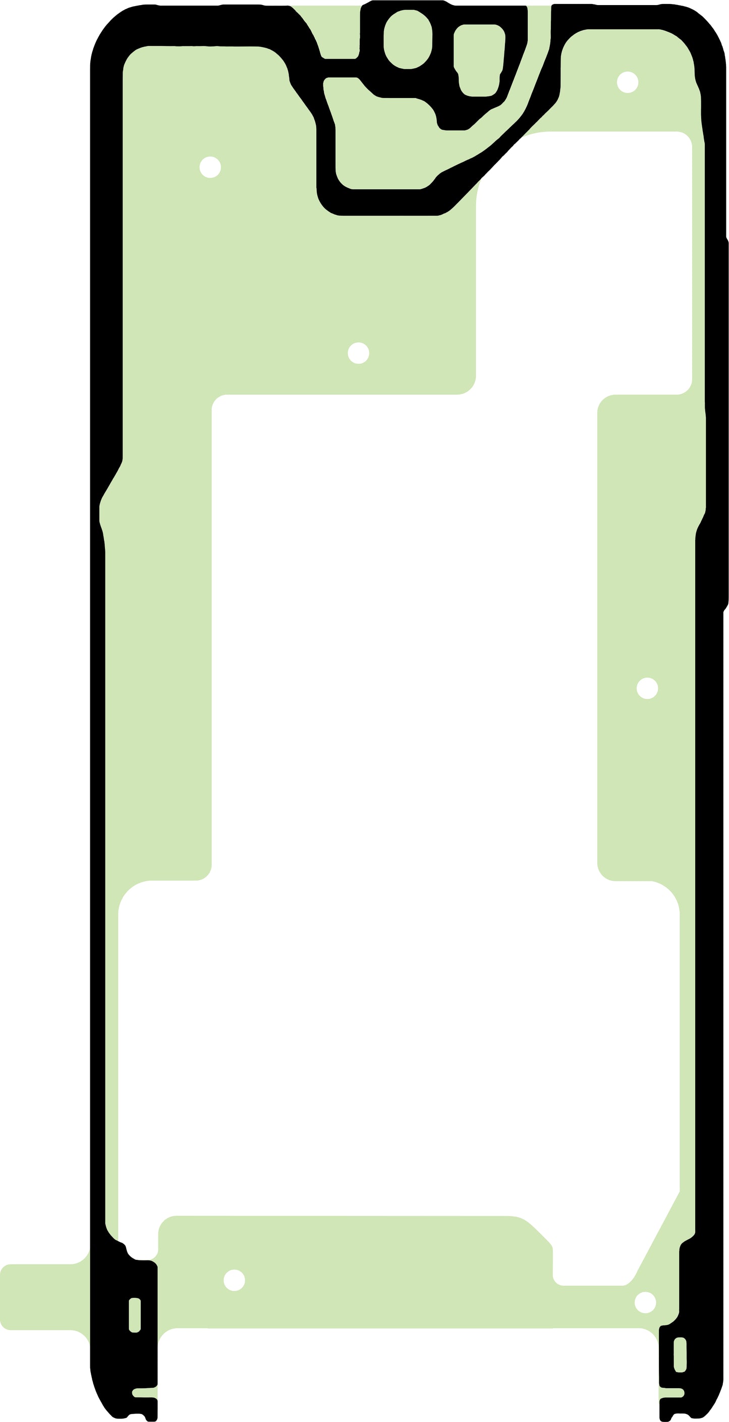 Adesivo Display Samsung Galaxy S20+ 5G G986 / S20+ G985, Service Pack GH02-19782A