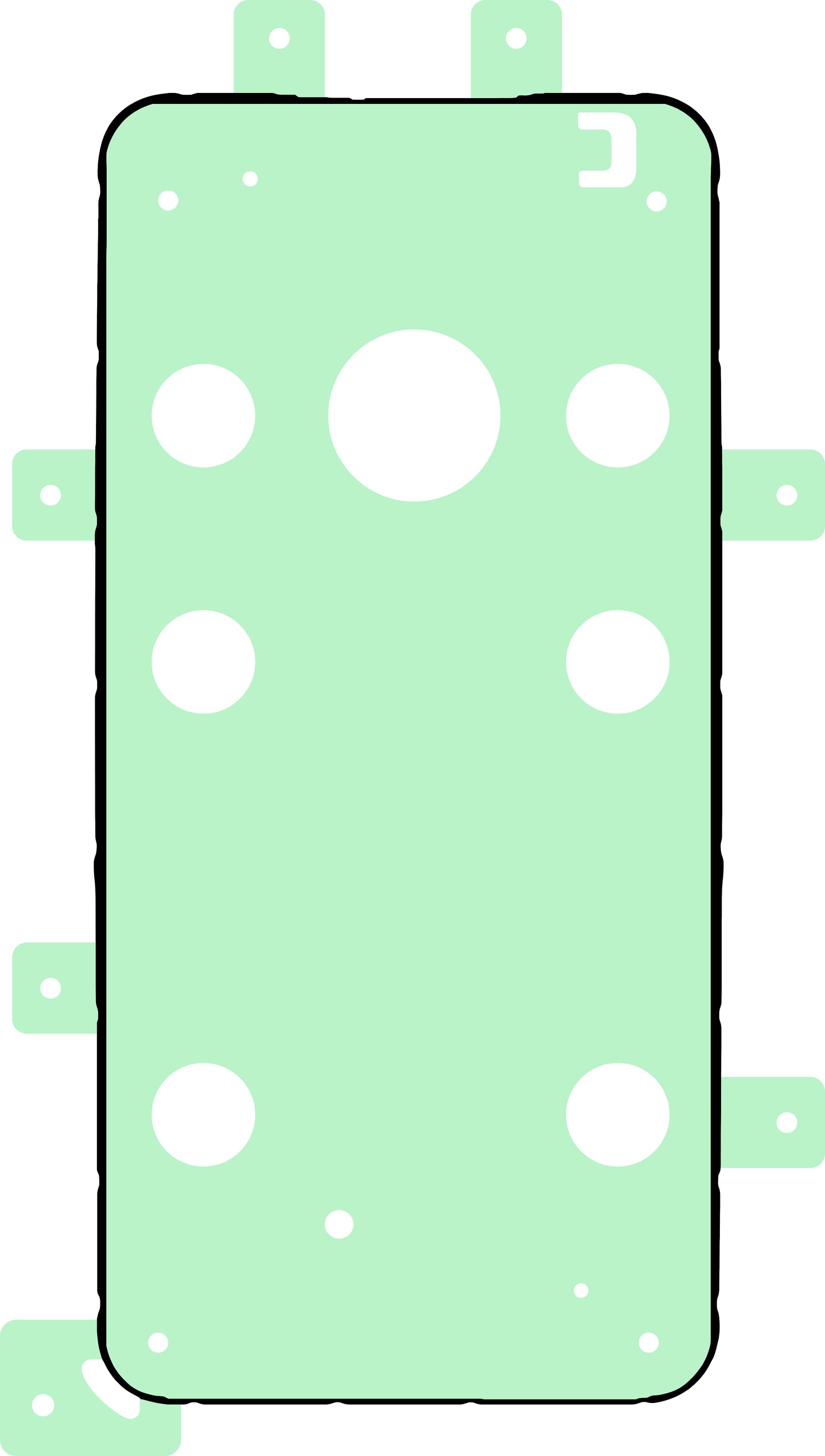 Adesivo Display Samsung Galaxy A55 5G A556, Service Pack GH81-25070A