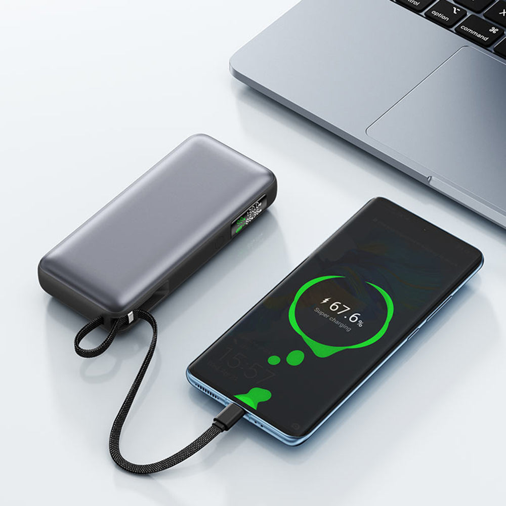 Batteria Esterna Acefast M22, 20000mAh, 130W, QC + PD, 1 x USB-A - 2 x USB-C, Nera