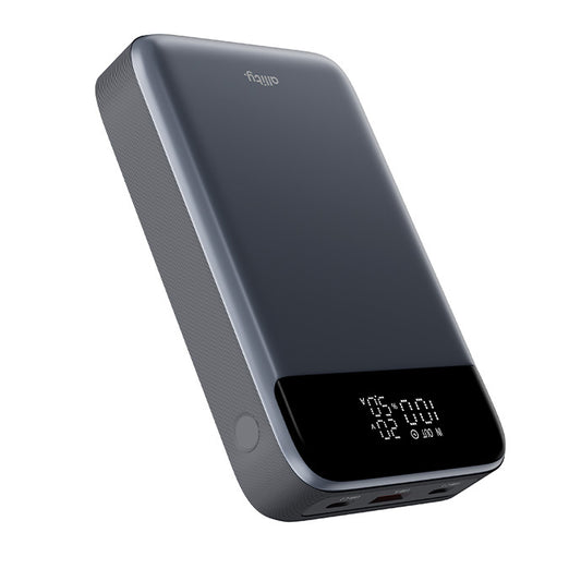 Batteria Esterna Allity. APB-200 PocketPower, 19200mAh, 130W, QC + PD, 1 x USB-A - 2 x USB-C, Grigio