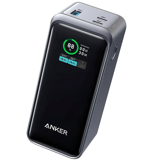 Batteria esterna Anker Prime, 20000mAh, 200W, QC + PD, 1 x USB-A - 2 x USB-C, nero A1336011
