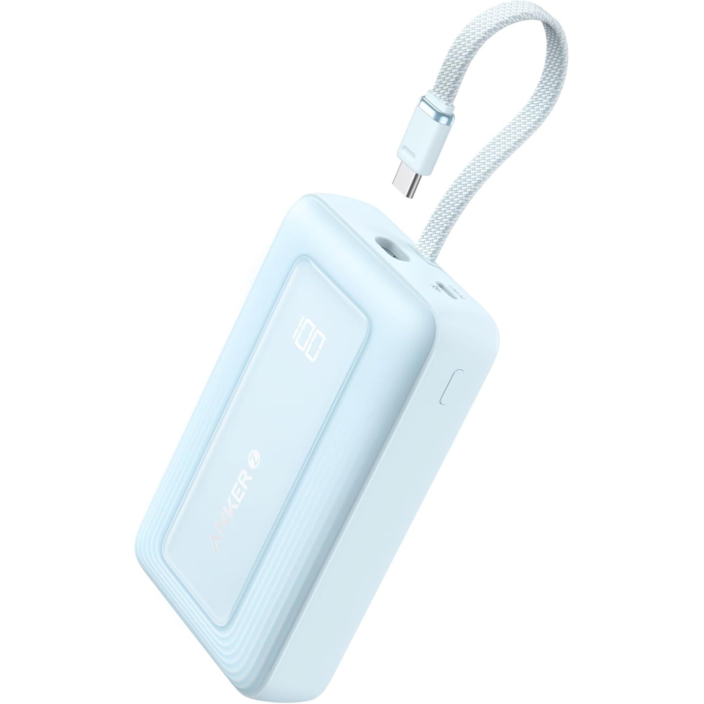 Batteria Esterna Anker Zolo, 20000mAh, 30W, QC + PD, 1 x USB-A - 2 x USB-C, Blu A1689031