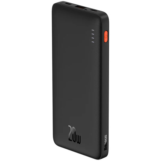 Batteria esterna Baseus Airpow, 10000mAh, 20W, QC + PD, 1 x USB-A - 1 x USB-C, nero PPQD090001