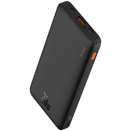 Batteria esterna Baseus Airpow, 10000mAh, 20W, QC + PD, 1 x USB-A - 1 x USB-C, nero PPQD090001