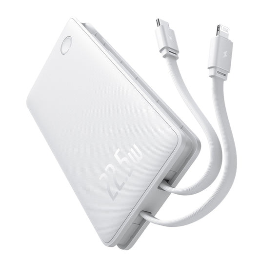 Batteria Esterna Baseus Airpow Lite, 10000mAh, 22.5W, QC + PD, 1 x Lightning - 1 x USB-A - 2 x USB-C, Bianca P10067501213-00