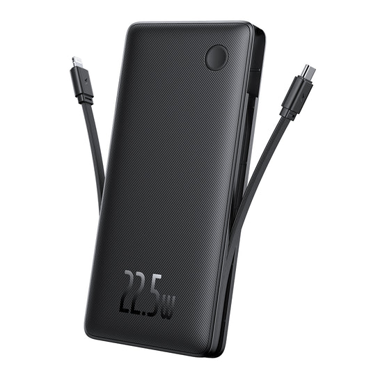 Batteria Esterna Baseus Airpow Lite, 10000mAh, 22.5W, QC + PD, 1 x Lightning - 1 x USB-A - 2 x USB-C, Nera P10067501123-00