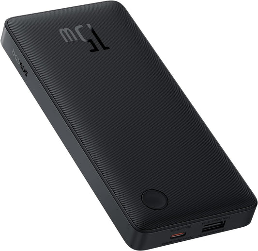 Batteria esterna Baseus Airpow Lite, 10000mAh, 15W, 1 x USB-A - 1 x USB-C, nero P10067500123-00