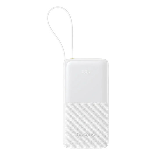 Batteria Esterna Baseus Bipow 2, 20000mAh, 20W, QC + PD, 1 x USB-A - 2 x USB-C, Bianca P10077101213-01