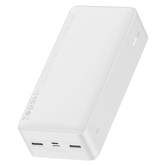 Batteria Esterna Baseus Bipow, 30000mAh, 15W, 1 x USB-C - 2 x USB-A, Bianca PPBD050202