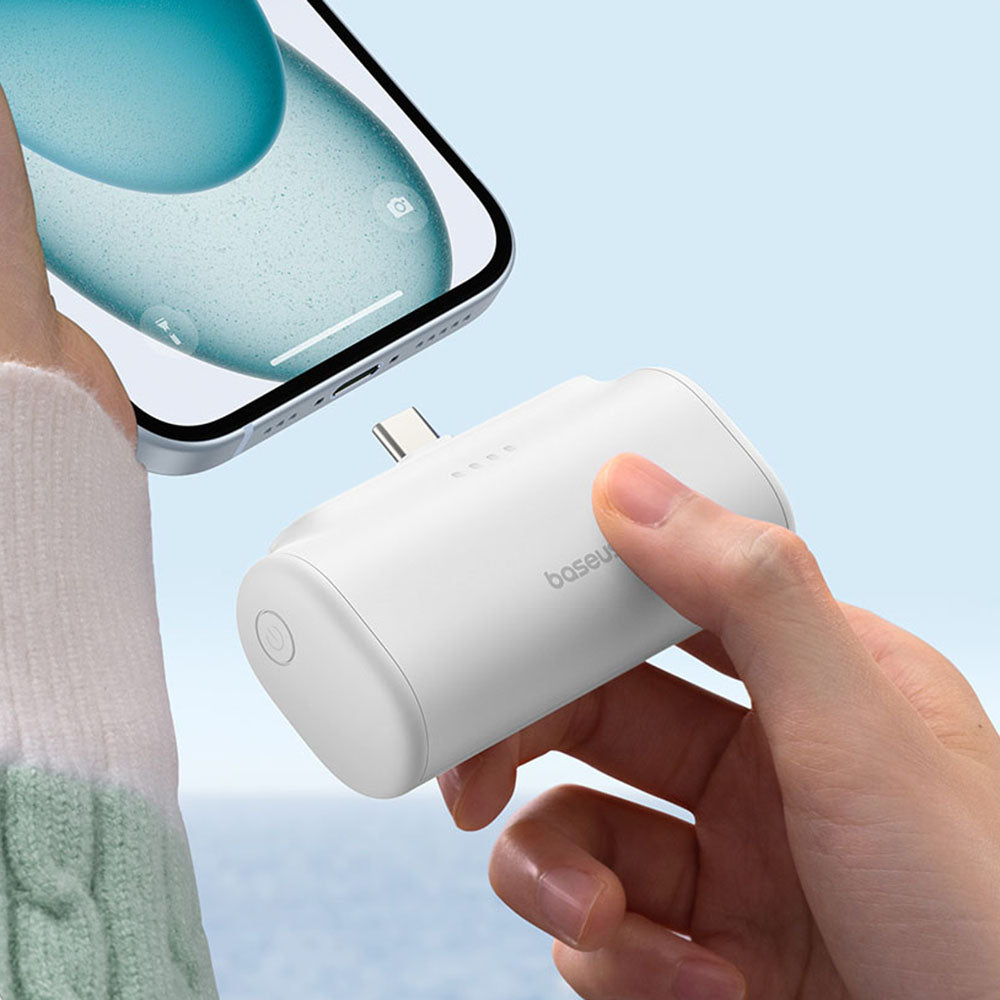 Batteria Esterna Baseus Compact, 5000mAh, 20W, PD, 2 x USB-C, Rosa P10068306413-00