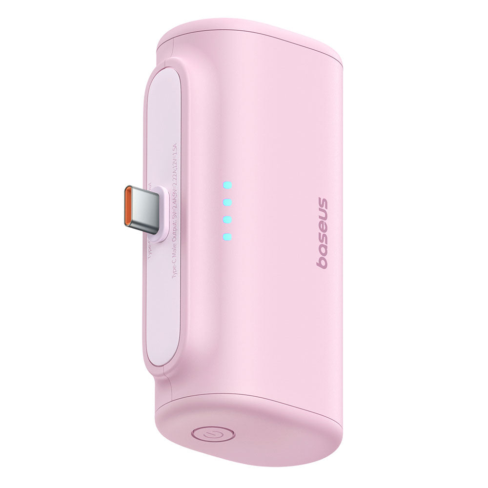 Batteria Esterna Baseus Compact, 5000mAh, 20W, PD, 2 x USB-C, Rosa P10068306413-00