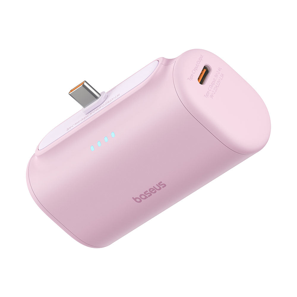 Batteria Esterna Baseus Compact, 5000mAh, 20W, PD, 2 x USB-C, Rosa P10068306413-00