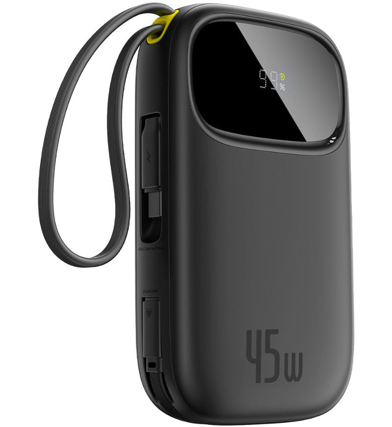 Batteria Esterna Baseus EnerFill FC31 Qpow 3, 10000mAh, 45W, QC + PD, 1 x USB-A - 3 x USB-C, Nera P10082102123-00